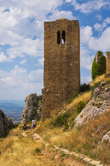 In the ruins of Loarre Castle