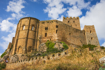 In the ruins of Loarre Castle