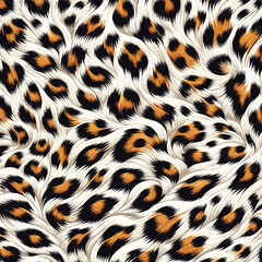 White leopard fur pattern texture vector with camouflage background ideal for luxury fashion clothing, wallpaper designs, and interior decor.