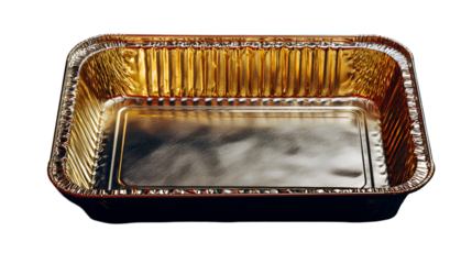 Rectangular Aluminum Baking Tray isolated on transparent background Remove png