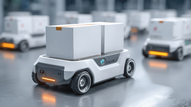 Autonomous robot delivery hospital sterile pack medical supply logistics warehouse smart factory indoor technology Efficient autonomous robot