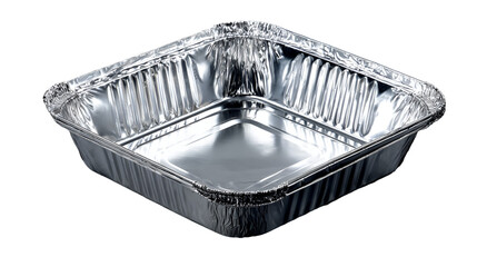 Rectangular Aluminum Baking Tray isolated on transparent background Remove png