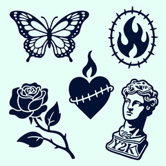 Psychedelic Tattoo Art in 2000s style