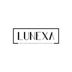 LUNEXA Logo Minimalist Text and Branding