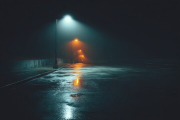 Foggy night street scene (1)