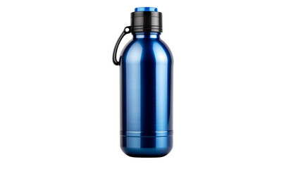Sports bike water bottle, sleek design, isolated on transparent background, PNG