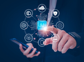 Artificial Intelligence and Digital Technology Innovation Concept