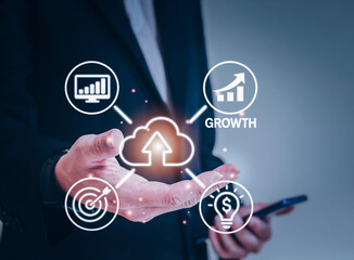 Cloud Computing and Data Synchronization Technology Concept