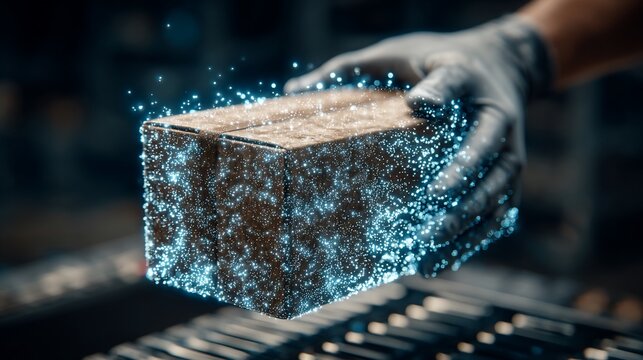 Advanced logistics technology ensuring safe and traceable delivery process with digital integration