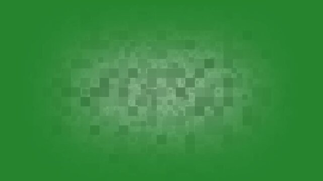 Black and White Checkered Bar to Cover Face or Object on Green Background ,blur censored Quadrilateral animation 4k video.