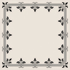 Vintage frame with floral ornament