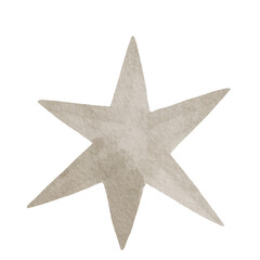 Cute watercolor Christmas design elements. Christmas decorations. Winter Holidays Watercolor elements. Hand drawn new year print