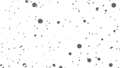 Scattered gray circles and arcs on white background random