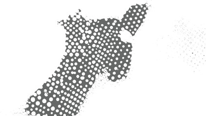 Fototapeta premium Gray circles pattern white abstract