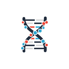 DNA Helix Illustration A Colorful Representation of Genetic Structure