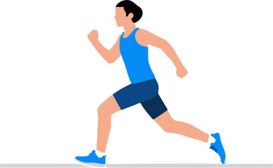 Running man and women