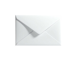Simple, clean, bright white envelope resting on a stark, dark background