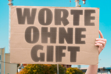 “Worte Ohne Gift” Firm speech can stay humane. DISCOURSE. RESPECT. CLARITY. ETHICS. COMMUNITY. TRUST
