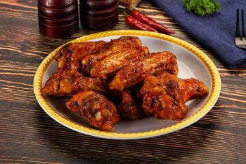 Hot and spicy Buffalo chicken wings
