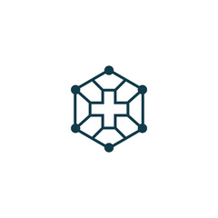 vector symbol plus health and technology