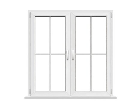White double-hung window
