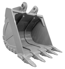 Gray bucket for excavator