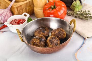 Baked potato barbecue with skin