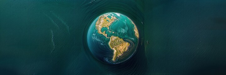 Stunning view of Earth from space showcasing continents and oceans with vivid colors and details