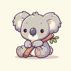 Fototapeta premium Cute Koala Vector Illustration