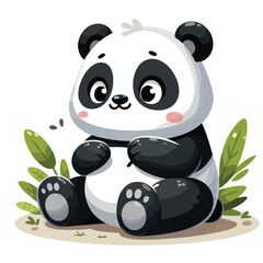 Cute Panda Vector illustration