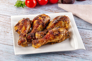 Baked chicken drumsticks with spices