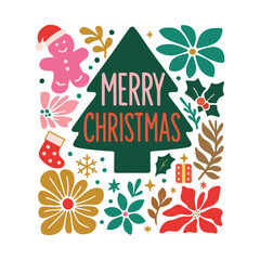 Obraz premium Merry Christmas Svg T shirt