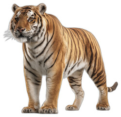 Obraz premium Tigre du Bengale sur fond transparent
