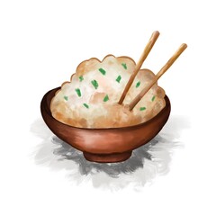 rice with topping