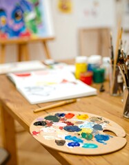 Fototapeta premium Artist's Workspace