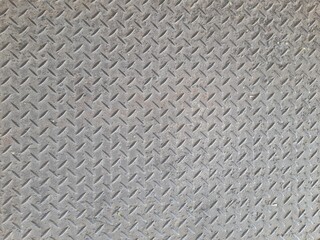 Gray textured steel surface with diamond plate pattern for grip and durability.