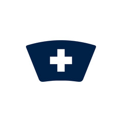 Obraz premium Nurse cap vector illustration icon