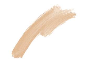 PNG Beige Watercolor Brush Stroke Graphic. Transparent Background