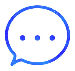 青い星空｜点々の吹き出し