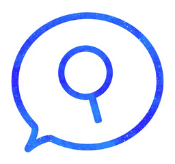 青い星空｜検索アイコンの吹き出し