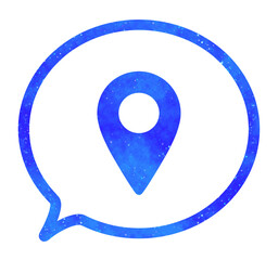 青い星空｜マップアイコンの吹き出し