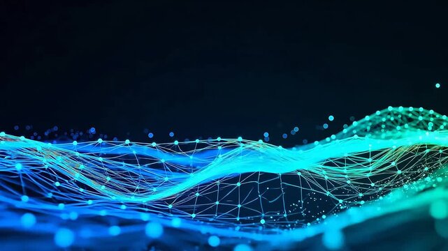 Abstract digital wave pattern