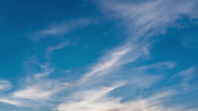 Twilight and dawn sky with cumulus cloud time lapse in an evening 4k footage.