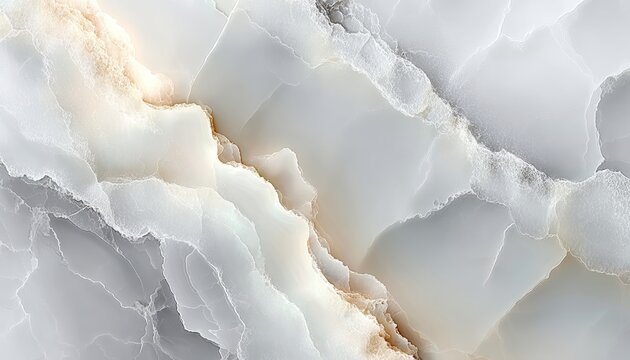 Fototapeta Natural Smooth White Onyx Stone Artistry Depicts Luxurious Surface Texture for Elegant Home Design