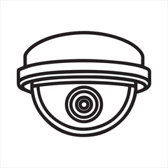 Modern Dome Security Surveillance Video Camera SVG Icon