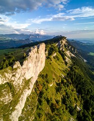 Mountain ridge aerial view (2)