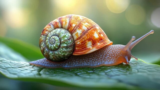 Snails Slow Journey - A Macro View of Natures Pace.