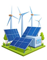 Renewable energy illustration
