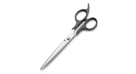 Fototapeta premium Stainless steel scissors isolated