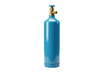 Isolated scuba diving tank for oxygen storage, pressure gauge valve and regulator fitting